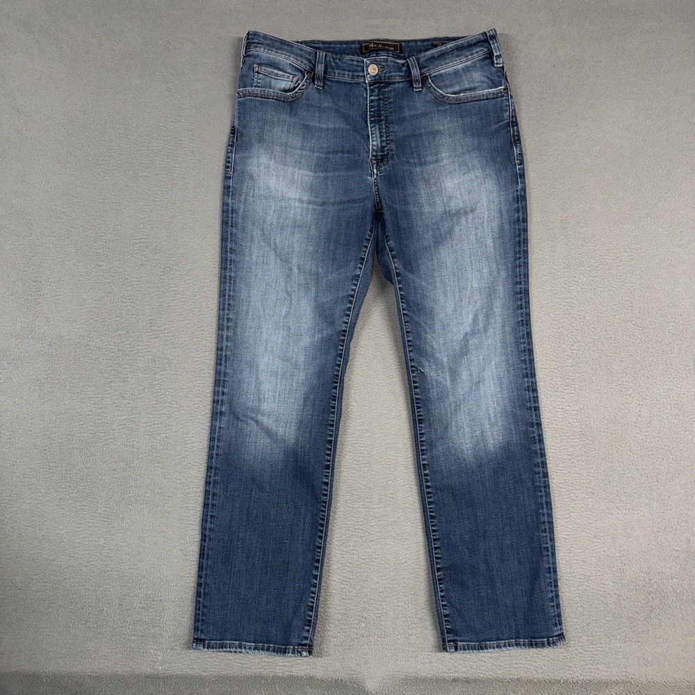 34 Heritage Jeans Mens 38x32 (Fits 36x32) Blue Charisma Classic Distressed Denim